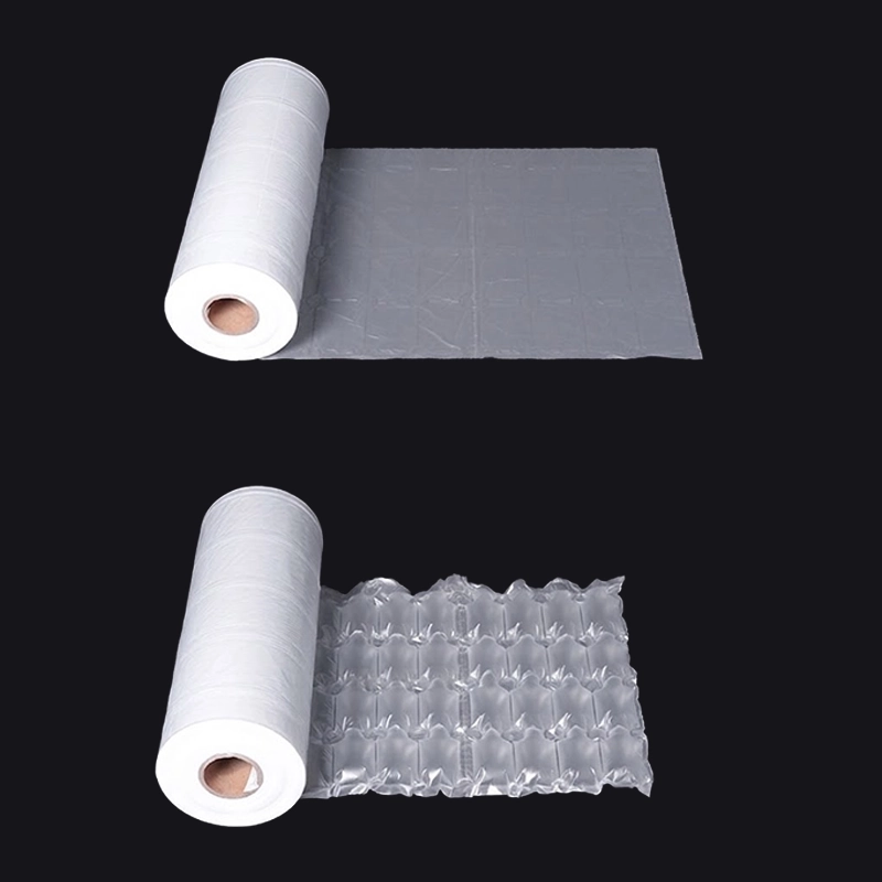 air cushion packaging roll with inflated bubbles